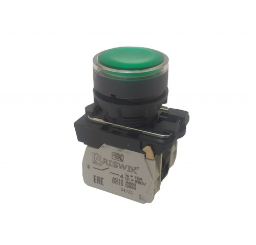 Выключатель Briswik КМЕ 4603м -Л 220В зеленый IP65 УХЛ2 10А 0но+3нз | код aB-EB-5Ai-7334 | Briswik Выключатель Briswik КМЕ 4603м -Л 220В зеленый IP65 УХЛ2 10А 0но+3нз | код aB-EB-5Ai-7334 | Briswik
