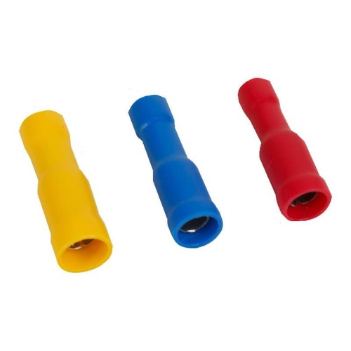 PFT-2050 Наконечн. изол. 1,5...2,5 мм.кв., штепсельный гнездовой, диам.5 мм (синий), упак. 100 шт. | код PFT-2050 | Plastim