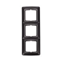 DEA Рамка 3-я горизонтальная Черный Металлик KRANZ | код KR-78-0347 | KRANZ