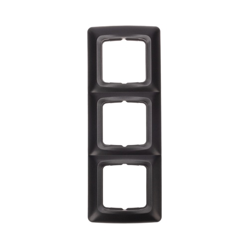 DEA Рамка 3-я горизонтальная Черный Металлик KRANZ | код KR-78-0347 | KRANZ