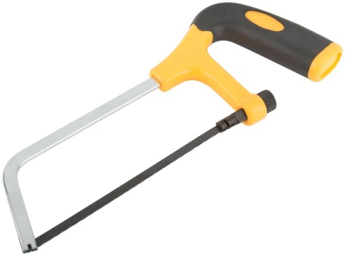 Ножовка по металлу мини 150 мм, пластиковая прорезиненная ручка | код 40026 | FIT