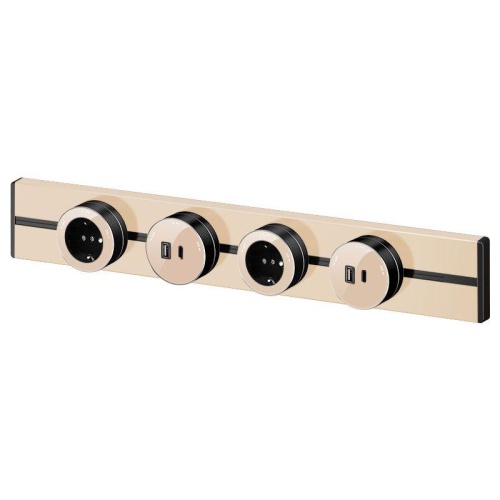 MultiTrack Розетка 2К+З круглая 16А/250В Песочный | код MTK13001P | Systeme Electric фото 9