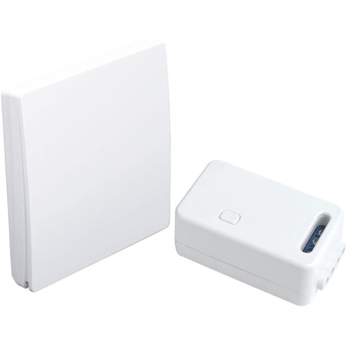 Выключатель беспроводной 500w одноклавишный с радиочастотным контроллером LD100 белый | код 41126 | Feron