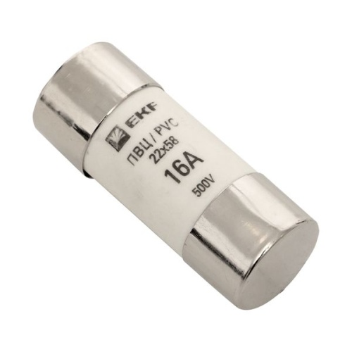 Плавкая вставка цилиндрическая ПВЦ (22х58) 16А PROxima | код pvc-22x58-16 | EKF фото 2