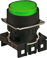 Головка кнопки S16PR-E4G, выступающая под подсветку зеленая ?18мм с фиксацией, монтажное отверстие ?16мм | код A8026-A5550012219 | РЕЛЕ И АВТОМАТИКА