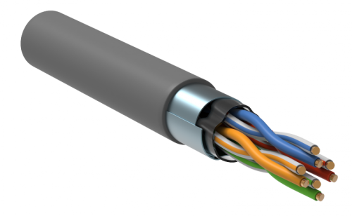 ITK Витая пара F/UTP 5E 4х2х0,52 PVC серый (305м) РФ/С | код LC1-C5E04-311-S-P-R | ITK by IEK