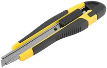 Нож технический 9мм усиленный прорезиненный FIT 10212