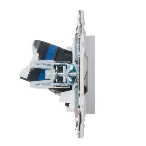 SKANDY Роз. двойная TV+RJ45 кат.6E SK-A15S сереб. IEK | код SK-AK20-2-K23 | IEK фото 4 SKANDY Роз. двойная TV+RJ45 кат.6E SK-A15S сереб. IEK | код SK-AK20-2-K23 | IEK фото 4