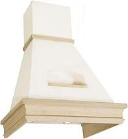 Вытяжка каминная Elikor Бельведер Валенсия 90П-650-П3Д бежевый/дуб неокрашенный управление: ползунковое (1 мотор) | код 1856387 | ELIKOR