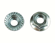 Гайка с насечкой, препятствующей откручиванию М6, горячеоцинкованная (упак. 200шт) | код. CM100600HDZ | DKC