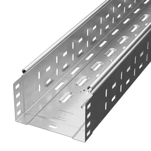 Лоток перфорированный Стандарт INOX (AISI 304) 150х100х3000 (0,8 мм) (3 м/уп) Промрукав | код PR16.2331 | ПРОМРУКАВ