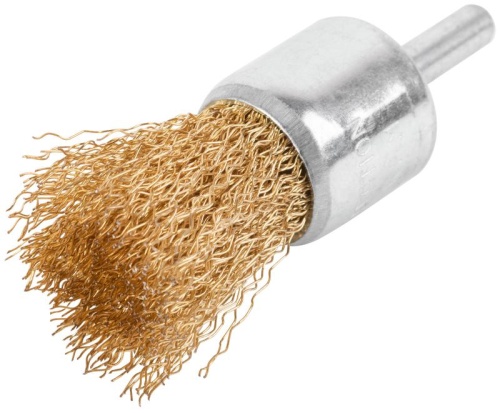 Щетка для дрели, Чашка, латунированная витая проволока 0,3 мм, 25 мм, блистер, Profi | код 82-918 | FIT фото 2 Щетка для дрели, Чашка, латунированная витая проволока 0,3 мм, 25 мм, блистер, Profi | код 82-918 | FIT фото 2