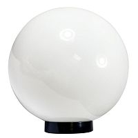 Светильник НТУ 06-100-01 "Шар" 100Вт E27 IP55 d400 Б опал ПММА /корпус плоск. черн. (инд. упак.) Элетех 1030480231