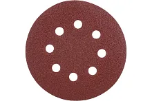 Круги абразивные шлифовальные перфорированные на ворсовой основе под ''липучку'' (Р80, 125 мм, 5шт), Profi | код 85-619 | CUTOP