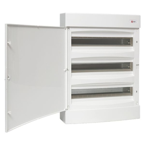 Щит распределительный навесной Unix белая дверь 3х18 модулей IP40 PROxima | код ux-3x18-nw | EKF фото 4