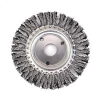 Щетка дисковая жгутовая Д150x13x22,2, ворс сталь 0,50 по металлу (13-140) | код EB-DST5 | EuroBrush
