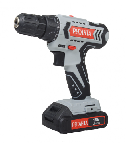 Дрель-шуруповерт аккумуляторная ДА-50Л2-18А Ресанта, , Шт | код 75/14/9 | РЕСАНТА