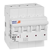 Выключатель автоматический модульный OptiDin BM63-4B10-4,5-УХЛ3 | код 329527 | КЭАЗ
