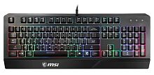 Клавиатура MSI Vigor GK20 RU черный USB Multimedia for gamer LED (подставка для запястий) | код 1427059 | MSI