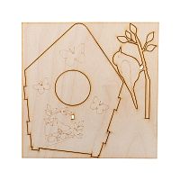 Доска для выжигания REXANT, Кормушка для птиц , 3D модель, 1 шт., пакет | код 12-0934 | REXANT