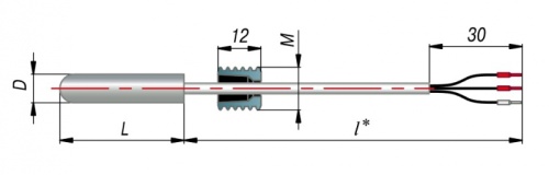 Термопреобразователь сопротивления 2ДТС044-100П.В3.35/2 | код 128935 | ОВЕН Термопреобразователь сопротивления 2ДТС044-100П.В3.35/2 | код 128935 | ОВЕН