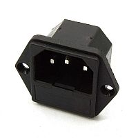 Разъём питания RUICHI AC-004, одинарный | код 84663 | Ruichi