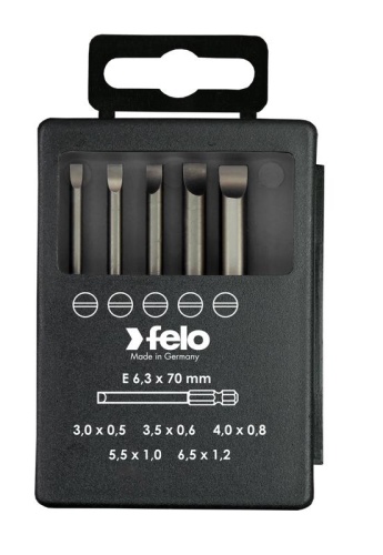 Набор бит SL Industrial 73 мм в кейсе, 5 шт | код 3091716 | FELO