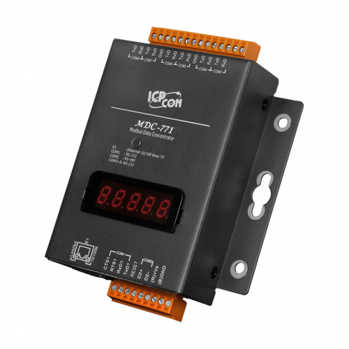 MDC-771 CR Modbus Data Concentrator with 1x Ethernet and 7 x RS-232, 1 x RS-485 (RoHS) | код 00-06131037 | ICP DAS