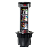 Встраиваемая мини-колонна с беспроводной зарядкой 15Вт, 6 модулей C-Line | код cl-vmkwc-6-s | EKF