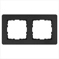 Рамка G-Flex 2-постовая, цвет Антрацит | код G1102B | Jasmart