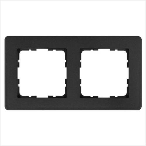 Рамка G-Flex 2-постовая, цвет Антрацит | код G1102B | Jasmart