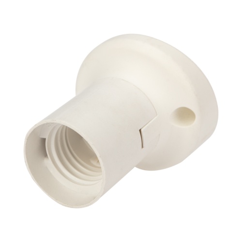 Патрон пластиковый настенный Е27 наклонный, белый c этикеткой REXANT | код 11-8872 | REXANT Патрон пластиковый настенный Е27 наклонный, белый c этикеткой REXANT | код 11-8872 | REXANT