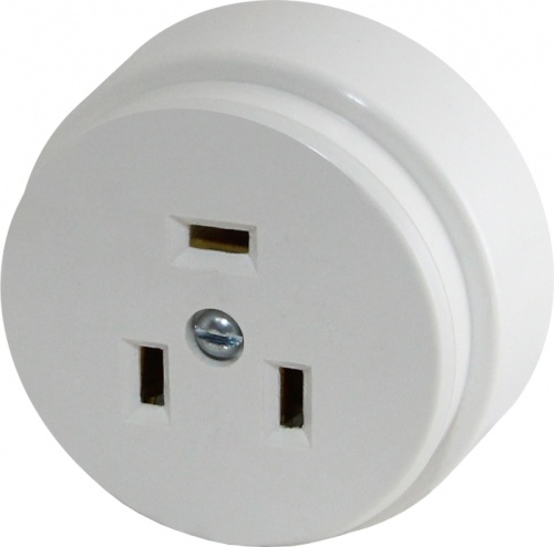 Розетка РШ 32А 250В 2Р+РЕ ОУ белая TDM | код SQ1812-0005 | TDM