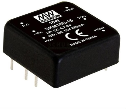 Источник питания DC-DC, 8.25Вт, Uвх=4.7…9B, Uвых=3.3В/2.5А, рег. вых=±10%Uном, вход дист. управл., изоляция 1500В DC, в корпусе 25.4х25.4х10.2мм, -40С…+85С | код SKM10E-03 | MeanWell Источник питания DC-DC, 8.25Вт, Uвх=4.7…9B, Uвых=3.3В/2.5А, рег. вых=±10%Uном, вход дист. управл., изоляция 1500В DC, в корпусе 25.4х25.4х10.2мм, -40С…+85С | код SKM10E-03 | MeanWell