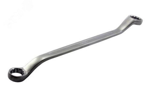 Ключ накидной двусторонний 24х27 сатинированный | код 102197 | Hortz