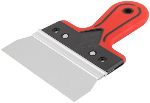 Шпатель фасадный Профи 150мм прорезиненная ручка нерж. сталь КУРС 06421 фото 2