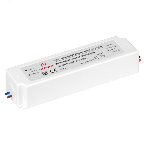 Блок питания ARPV-LV24100-A (24V, 4.2A, 100W) (ARL, IP67 Пластик, 3 года) | код 018983(1) | Arlight