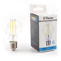 Лампа светодиодная LED 13вт Е27 дневной FILAMENT | код 48283 | Feron