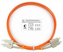 Cabeus FOP-62-SC-SC-20m Шнур оптический duplex SC-SC 62,5/125 mm 20м LSZH | код 8439c | Cabeus