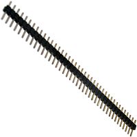 Штырь для плат 2.00 мм RUICHI PLS2 1x40 (шаг 2.00 мм), 40 контактов | код 55129 | Ruichi