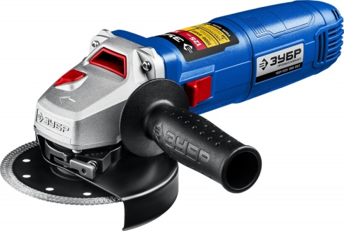 Углошлифовальная машина Зубр Профессионал УШМ-П125-1500 ЭПСТ 1500Вт 9500об/мин рез.шпин.:M14 d=125мм | код 1871293 | ЗУБР