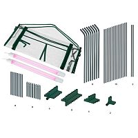 Теплица GREEN APPLE GA-House-max со светильниками в комплекте, 2700х900х900 мм, 3 отсека | код Б0063904 | ЭРА