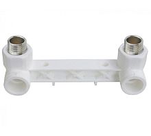 Комплект настенный для смесителя 20 х 1/2' НР полипропиленовый PPR белый (10123020) | код 00000015882 | Valfex