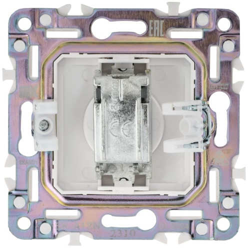 Розетка TV оконечная SKANDY SK-A12N никель IEK SK-A10-O-K50 фото 5