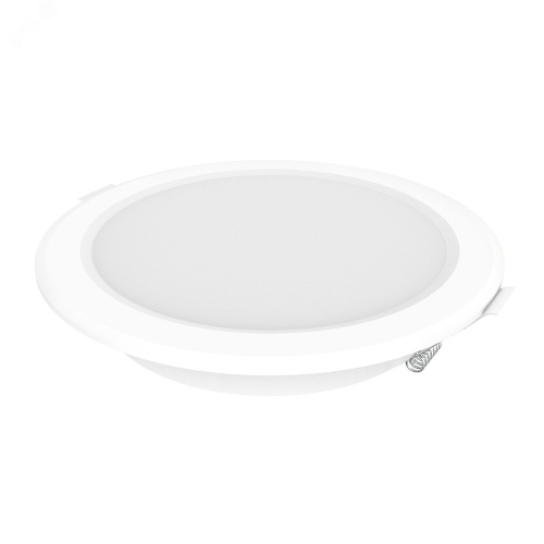 Светильник светодиодный ДВО 12 Вт 4000К 1000 лм 170-260В IP20 D145х26мм монт d120мм Пластик Elementary Gauss | код 997420212 | GAUSS