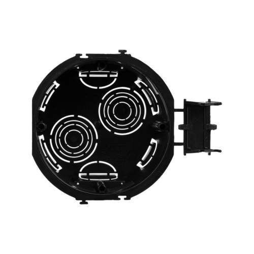Подрозеточная коробка для сплошных стен, черная, под 2 модуля, без винтов | код 59302 | DKC