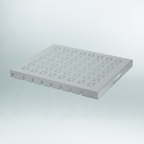 Полка для 19” щита, стационарная на 70кг, выдвижная на 40кг, глубина 565мм, RAL7035 | код EURI-000565 | ETA