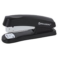 Степлер №24/6, 26/6 BRAUBERG Standard+, до 30 листов, черный, 228608 | код 228608 | BRAUBERG