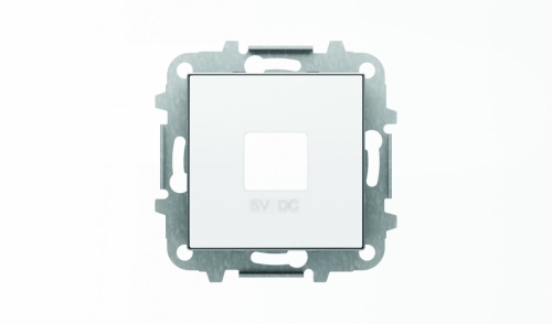 Накладка для механизмов зарядного устройства USB, арт.8185, серия SKY, цвет альпийский белый 8585 BL | код 2CLA858500A1101 | ABB