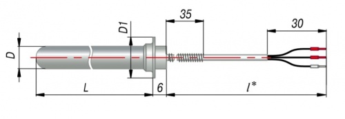 Термопреобразователь сопротивления ДТС104-100П.А3.120/3 | код 129101 | ОВЕН Термопреобразователь сопротивления ДТС104-100П.А3.120/3 | код 129101 | ОВЕН